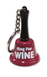 Bells & Horns: 5A - BELL KEY CHAIN - RING FOR WINE - KEY-10**