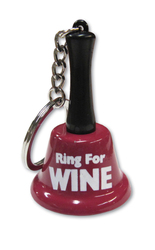 🔊 Make Some Noise: 6A - BELL KEY CHAIN - RING FOR WINE - KEY-10**