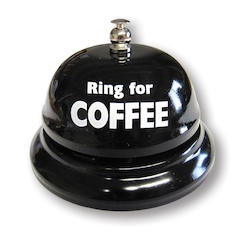 Bells & Horns: 5A - TABLE BELL - RING FOR COFFEE - TB-BELL**