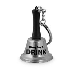 🔑 Key to Trouble: 6A - BELL KEY CHAIN - RING FOR A DRINK - NG495