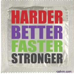 Condoms - Novelty: 8B - HARDER STRONGER BETTER - CON-1**