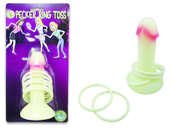 🎲 GAMES NIGHT GETS WEIRD: 5C - GLOW IN THE DARK RING TOSS - 99431G**