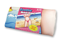 👕 WEAR IT LIKE YOU MEAN IT: 5B - BOOBIE BEACH TOWEL - BT-01**