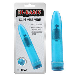 💥 VIBRATORS — Feel the Buzz, Find Your Bliss: 3C - HI BASIC - SLIM MINI VIBE - BLUE