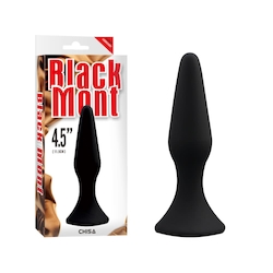 🧵 Beads & Booty Things: 2D - BLACK MONT - SILICONE PLUG LARGE - CN-491446032