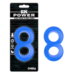 💍 RINGS & THINGS — Keep It Up, Turn It On: 2D - GK POWER - DUO COCK AND BALL RING BLUE - CN-100338185