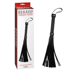 ⛓ FETISH — A Little Pain, A Lot of Pleasure: 4A - BEHAVE - PLEASURE WHIP 46CM - CN-632115242**