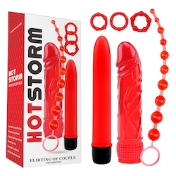 💥 VIBRATORS — Feel the Buzz, Find Your Bliss: 6B - HOT STORM - FLIRT COUPLE  KIT - CN-104767814