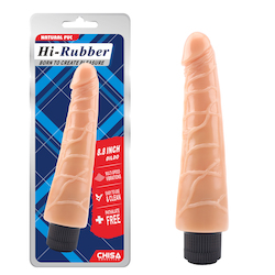 🔋 Battery Babes: 1B - HI RUBBER - 8.8" VIBE - FLESH - CN-101876458