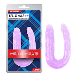 ➿ TWICE AS NICE — Double the Ends, Double the Fun: 3A - HI RUBBER - 13" DOUBLE END - PURPLE DONG - CN-711937861