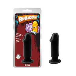 🧵 Beads & Booty Things: 2C - RUBICON - EVIL DILDO PLUG MED - BLACK - CN-101486564