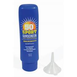 Other Novelty Lines: 4B - SUNSCREEN FLASK - 76307**