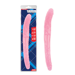 ➿ TWICE AS NICE — Double the Ends, Double the Fun: 3A - HI RUBBER - 17.8" DOUBLE END DILDO - CN-711996876