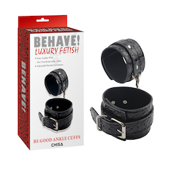 ⛓ FETISH — A Little Pain, A Lot of Pleasure: 4B - BEHAVE - BE GOOD ANKLE CUFFS**