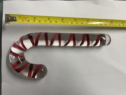 💎 HARD TO HANDLE — Glass & Art Toys: 3B - GLASS CANDY CANE - XAP85