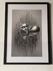 SENSUAL ART: METAL AND CHAIN LOVERS KISS - S-MCLK-6543**