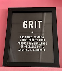 SMALL MOTIVATIONAL WORD ART: SM - GRIT...