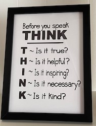 MEDIUM MOTIVATIONAL ART: MM - THINK!