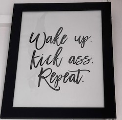 LARGE MOTIVATIONAL ART: LM - WAKE UP ...