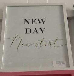 LARGE MOTIVATIONAL ART: LM - NEW DAY NEW START ...