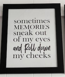 LARGE MOTIVATIONAL ART: LM - SOMETIMES MEMORIES ....