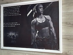 SENSUAL ART: GYM GIRL 2 -  WHEN YOU LOOK IN THE MIRROR - 10153**