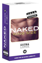 🛡 SAFE & SEXY — Condoms: 8A - FOUR SEASONS - NAKED KING SIZE EXTRA LARGE - FS-KS-12***