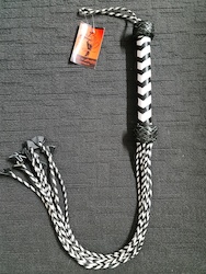 ⛓ FETISH — A Little Pain, A Lot of Pleasure: 4A - PLAITED LEATHER 9 TAILS FLOGGER - WHI-015**