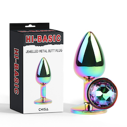 🧵 Beads & Booty Things: 2C - HIGH BASIC - JEWELLED METAL BUTT PLUG - CN-191430170**