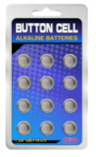 Add Ons Extras Etc: 9A - BUTTON CELL AG-13 OR LR44 - PACK OF 12**