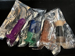 🍆 The Real Deal: 3B - SILICONE - DONGS SECONDS - 4-5" PLUG NO BALLS - ASSORTED COLOURS**