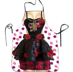 👕 WEAR IT LIKE YOU MEAN IT: 5B - BBQ APRON - RED LIPS - AP71**