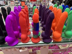 🍆 The Real Deal: 3D - SILICONE - DONGS SECONDS - 7-8" REALISTIC WITH BALLS - RED - CN-D-01R**