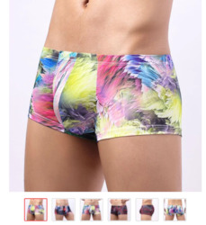 🍆 MEN’S UNDERWEAR — Bold, Bare & Definitely Not from Farmers: S - BOXERS - YELLOW/RED - SIZE XXL - SJ-W200**