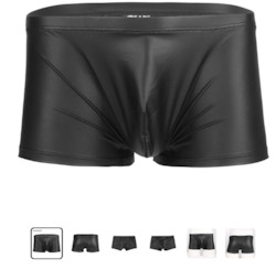 🍆 MEN’S UNDERWEAR — Bold, Bare & Definitely Not from Farmers: S - BOXERS - WET LOOK - COMFY FIT  - XL -SJ-M-ASST**