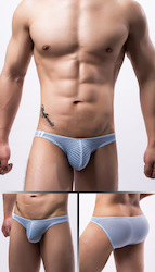 🍆 MEN’S UNDERWEAR — Bold, Bare & Definitely Not from Farmers: S - BRIEFS - MESH - BLUE - SIZE XL - SW-W200**