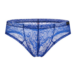 🍆 MEN’S UNDERWEAR — Bold, Bare & Definitely Not from Farmers: S - BRIEFS - LACE - BLUE - SIZE XL - SW-W200**