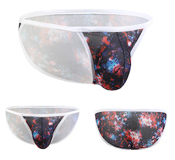 🍆 MEN’S UNDERWEAR — Bold, Bare & Definitely Not from Farmers: S - BRIEFS - STRING SIDE - BLACK MAGIC - SIZE XL - SJ-M-ASST**