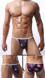 🍆 MEN’S UNDERWEAR — Bold, Bare & Definitely Not from Farmers: S - BRIEFS - STRING SIDE - BLACK MAGIC - SIZE XXL - SJ-M-ASST**