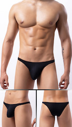 🍆 MEN’S UNDERWEAR — Bold, Bare & Definitely Not from Farmers: S - BRIEFS -  SHEER MESH - BLACK - XXL - SJ-MEN-BK**