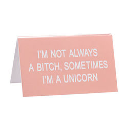 💬 Desk-claimer Signs: S - DESK SIGN -  I'M A UNICORN -  122777***