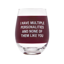 🥂 Sips & Giggles – Drinkware With Attitude: S - HAND PAINTED WINE GLASS - MULTIPLE ....  129230**