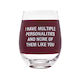 S - HAND PAINTED WINE GLASS - MULTIPLE ....  129230**