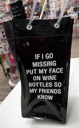 🥂 Sips & Giggles – Drinkware With Attitude: S - WINE BOTTLE BAG - 126799**