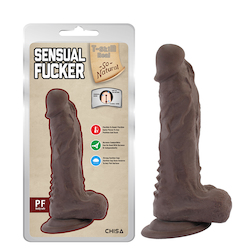 🍆 The Real Deal: 3A - T-SKIN REAL SENSUAL FUCKER - BROWN - CN-711790464