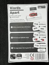 🎲 GAMES NIGHT GETS WEIRD: 6B - GAME -  WORDS APART - C321-01**