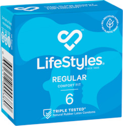 Condoms: 8A - LIFE STYLES - REGULAR 6 - LS-REG-6**