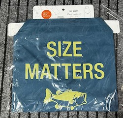👕 WEAR IT LIKE YOU MEAN IT: 5B - BBQ APRON - SIZE MATTER ..  - 116208**
