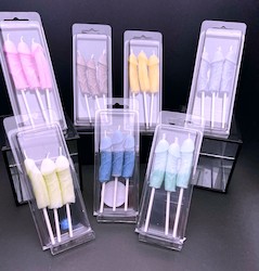 🔥ORNAMENTAL CANDLES WITH ATTITUDE 🔥: SJ - 3 PACK  PENIS CAKE CANDLES  - ASSORTED COLOURS - PACKAGED - SJ-PCC**