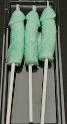 🔥ORNAMENTAL CANDLES WITH ATTITUDE 🔥: SJ - 3 PACK  PENIS CAKE CANDLES  - ASSORTED COLOURS - PACKAGED - SJ-PCC**